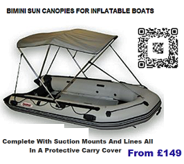 bimini sun cover inflatable boat