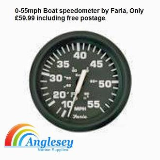  0-55mph Boat speedometer by Faria