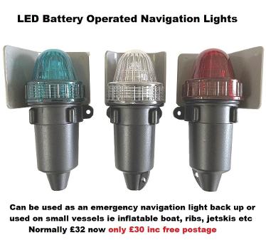 boat navigation lights battery inflatable