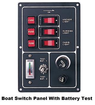 boat switch panel battery test