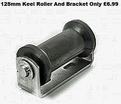 boat trailer keel roller and bracket