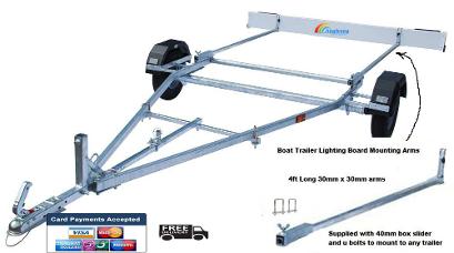 boat trailer lighting board bracket