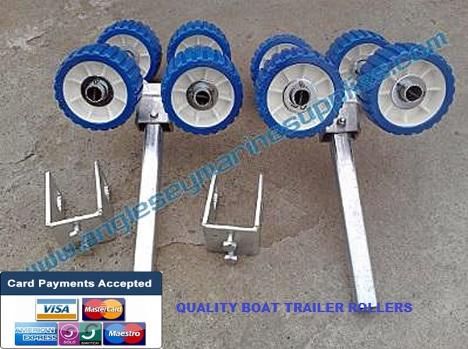 boat trailer rollers four