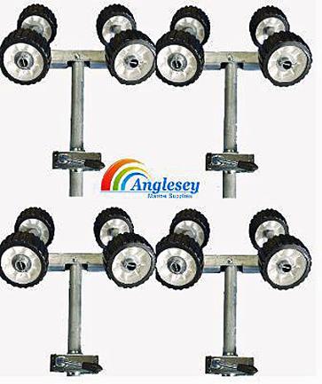 boat trailer rollers on poles
