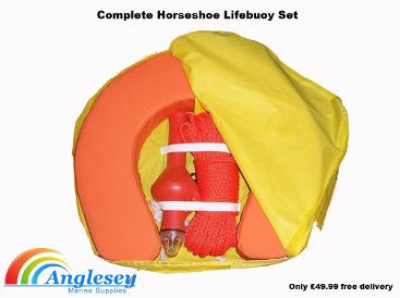 Complete Horseshoe Lifebuoy Set