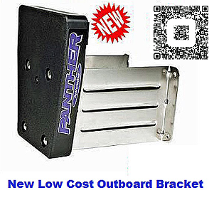 fixed outboard engine bracket stainless steel