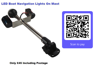 folding stainless steel navigation light mast