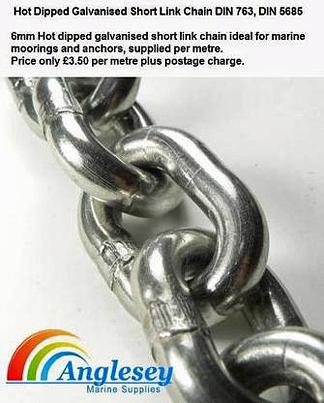 galvanized anchor chain