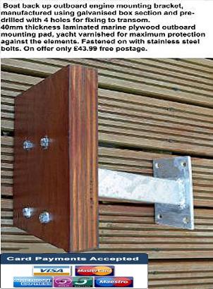 galvanized outboard engine bracket