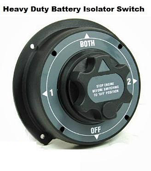heavy duty boat battery isolator switch