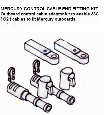 mercury outboard contol cable end fitting kit