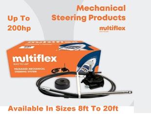multiflex outboard engine steering system kit heavy