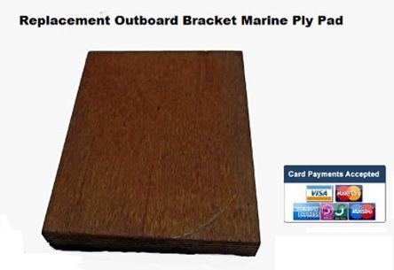outboard engine bracket replacement pad