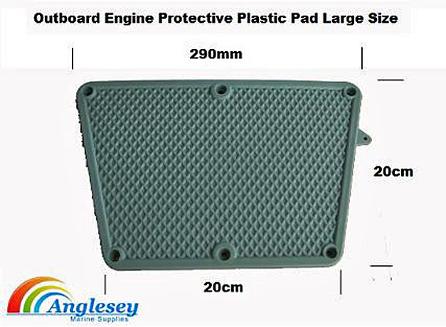 outboard engine transom pad plastic