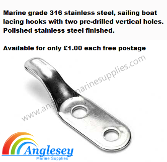Stainless Steel Boat Lacing Hooks 