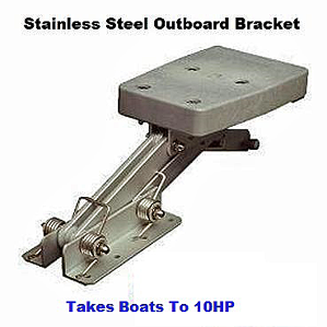 stainless steel outboard engine bracket lightweight