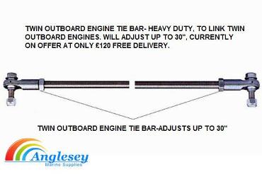 boat steering tie bar