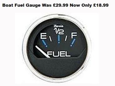 Boat Fuel Gauge In Black