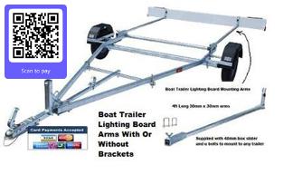 boat trailer lighting board arms