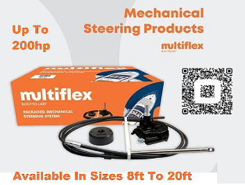 multiflex outboard engine steering system kit heavy